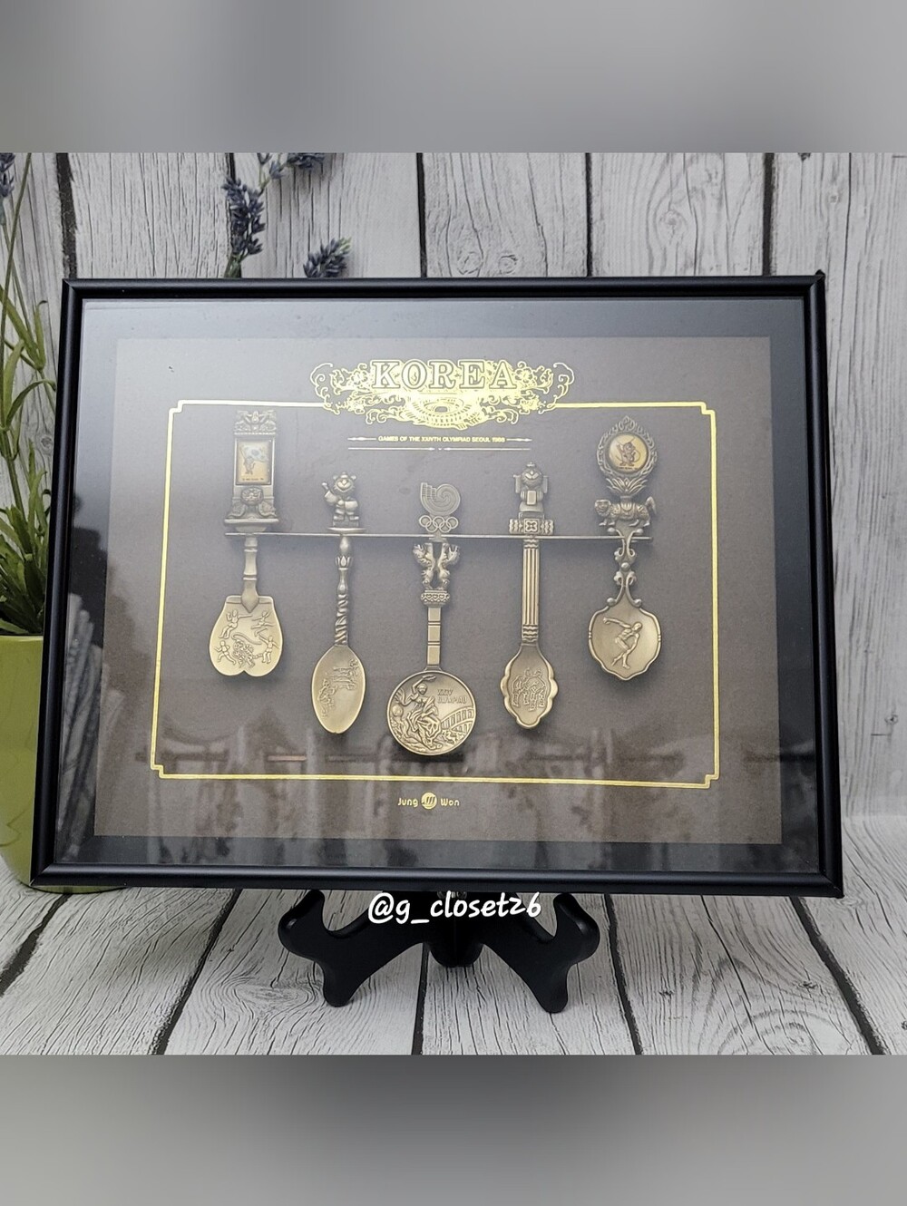 Vtg. Seoul Olympics Korea 1988 Souvenir Jung Won 5 Spoon Set